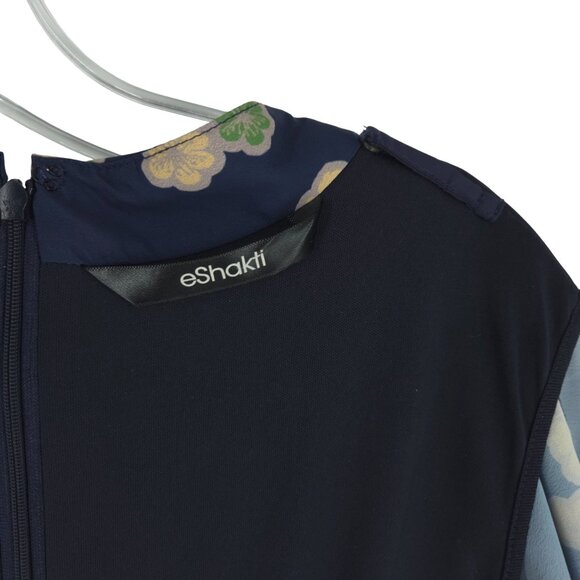 eshakti Wide Leg Jumpsuit Floral Plunge Neckline Kimono style ESTIMATED SIZE M - Picture 14 of 16